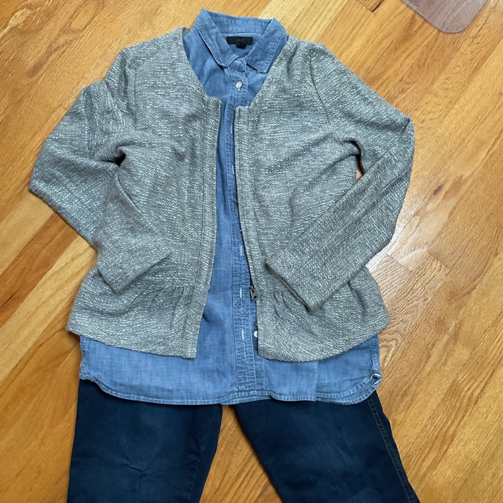 J Crew size 10 denim shirt